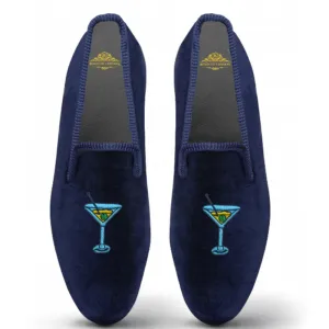 Velvet Loafer/Slipper Shoe Martini Time