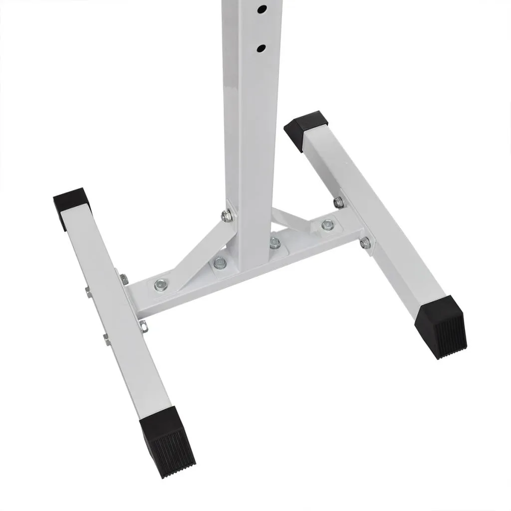 vidaXL Squat Barbell Rack Set