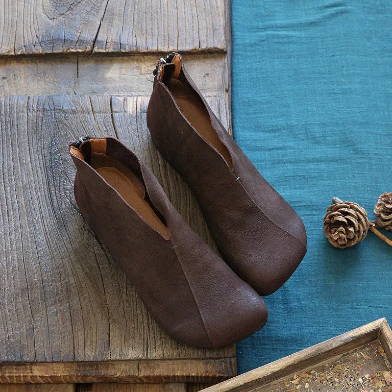 Vintage Leather Handmade Comfortable Flats