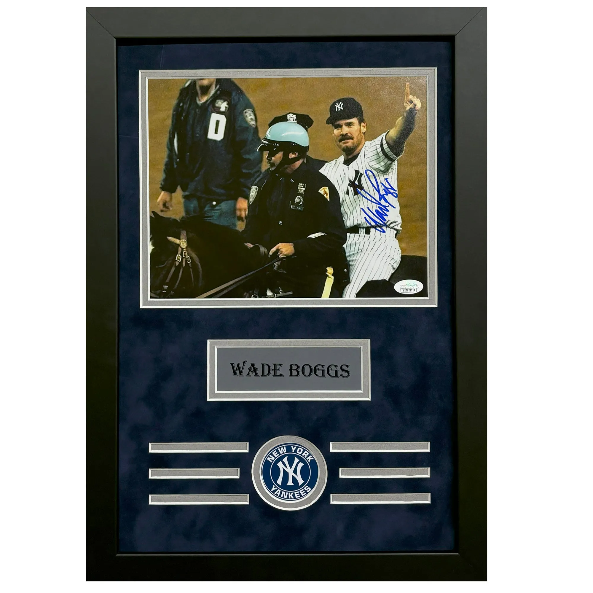 Wade Boggs Hand Signed & Framed New York Yankees 8x10 Photo (JSA)