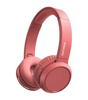 Wireless On-Ear Headphones with Microphone Red