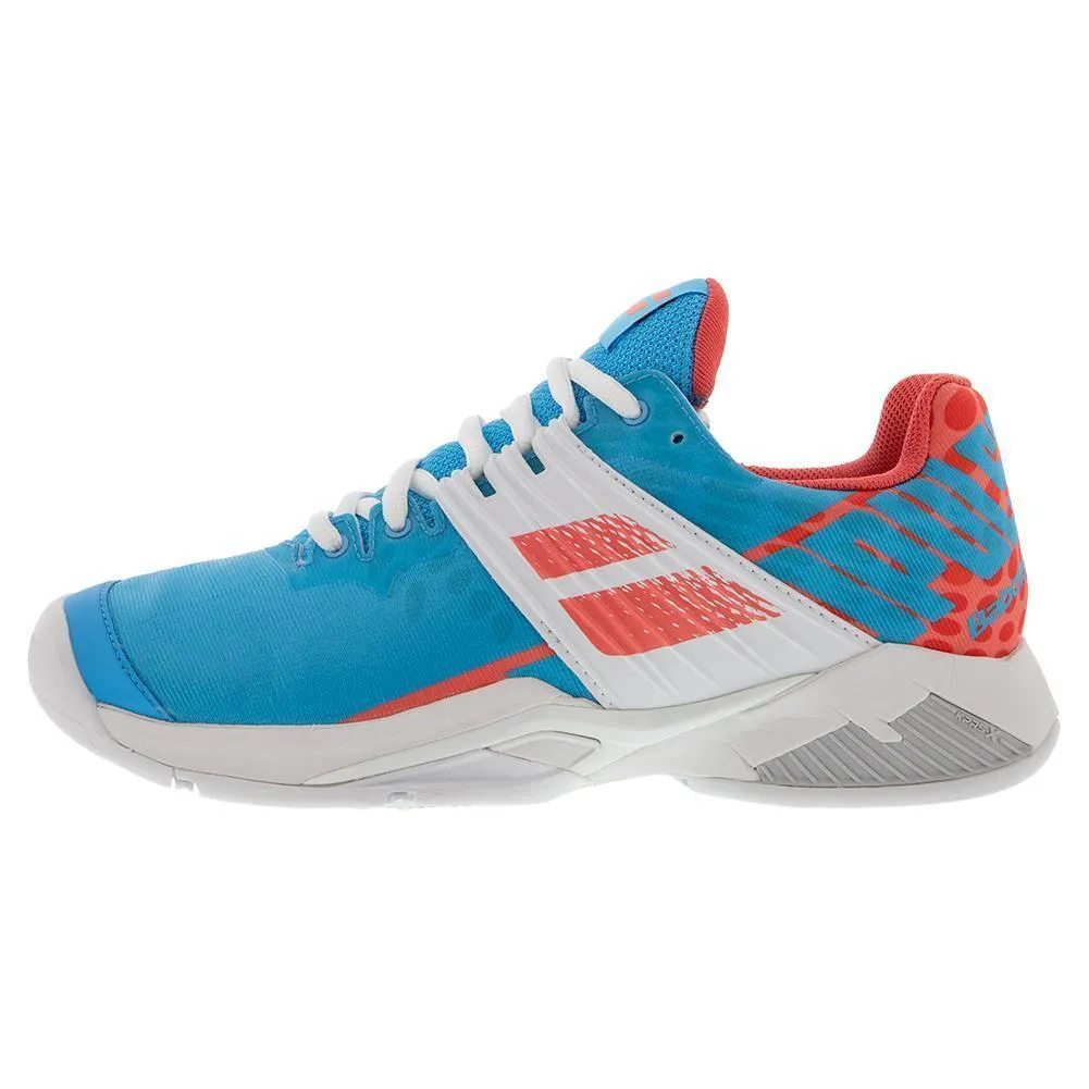 Women's Propulse Fury Sky Blue and Pink Tennis Shoes