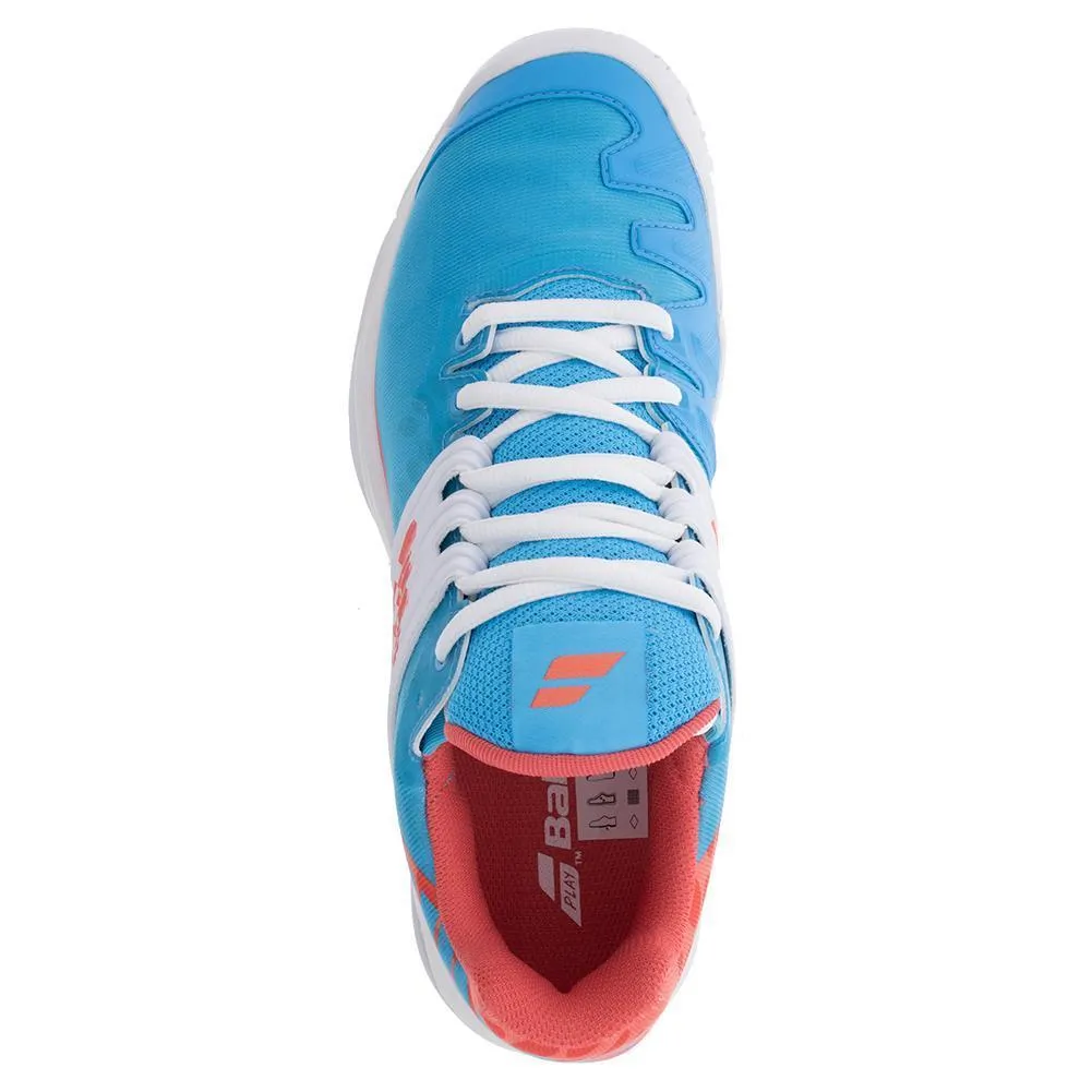 Women's Propulse Fury Sky Blue and Pink Tennis Shoes