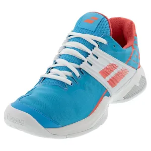 Women's Propulse Fury Sky Blue and Pink Tennis Shoes