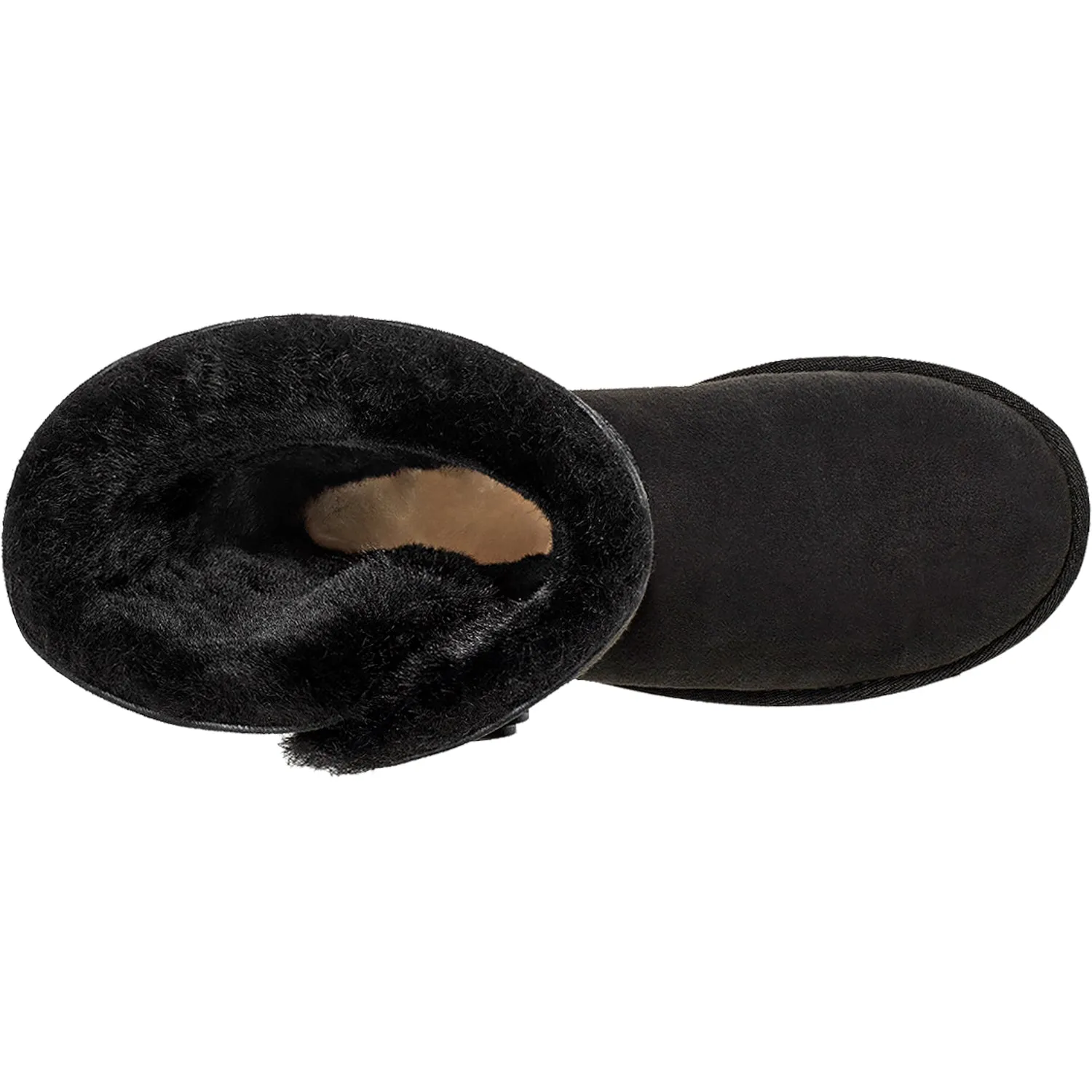 Women's UGG Bailey Button Triplet II Black Sheepskin