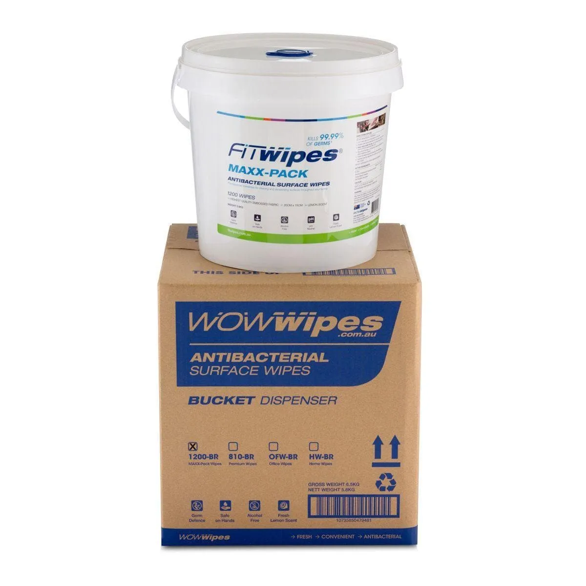 WOW Wipes Antibacterial Gym Wipes