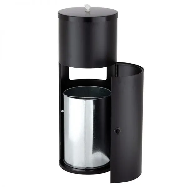 Wow Wipes Standing Dispenser Matte Black Steel Powder Coated