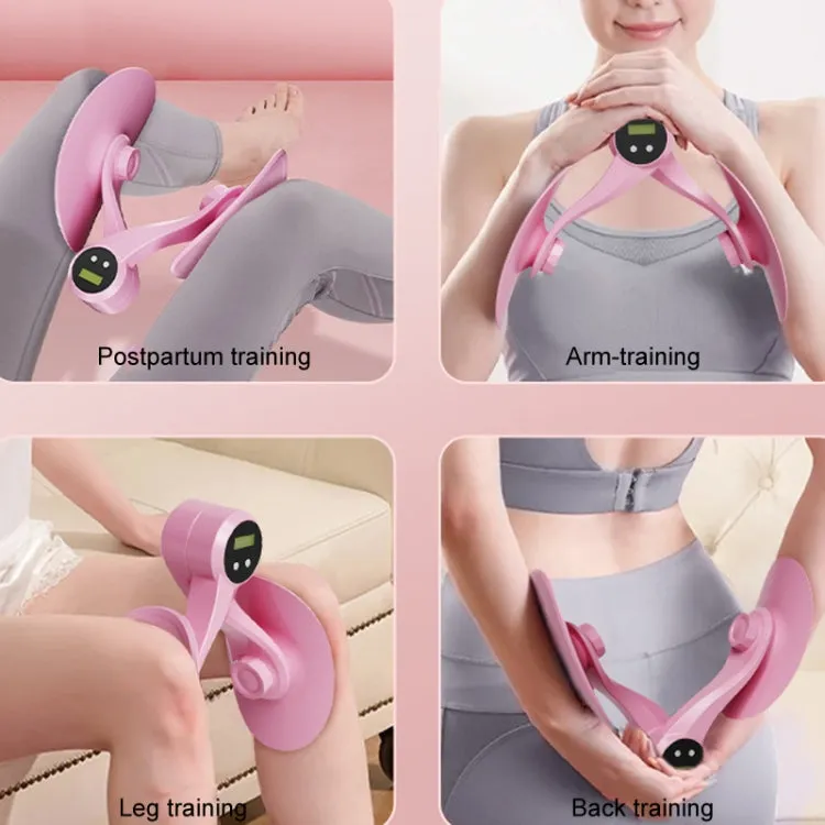 Yoga Clip Legs Pelvic Muscle Trainer Kegel Exercise Postpartum Repair Slim Legs Equipment, Color: Pink